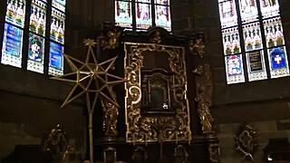 Explore the hidden pleasures of Prague's iconic castle in this explicit series