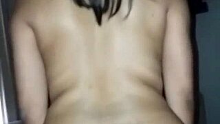 Slender brunette engages in sexual activities following a second Tinder date at an hotel