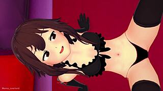 Megumin's wild night in the love hotel: A steamy anime adventure