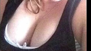 Young blonde teen with small perky breasts in seductive pics