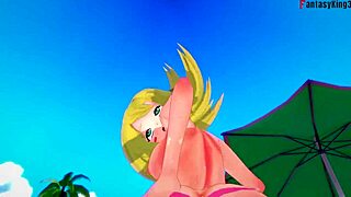 Dark Magician Girl in hardcore action in Yu-Gi-Oh!
