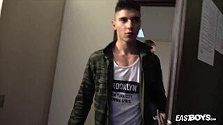 jared and casper share a private outdoor fuck in the car