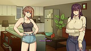 Big-boobed futanari and her bestie in steamy hentai action