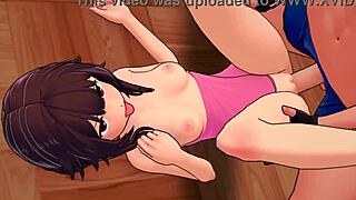 Megumin's steamy solo session in Konosuba parody