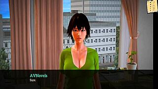 My new family 284: A hot and steamy anime-style game with amateur brunette beauty