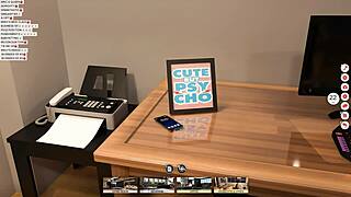 3D animated sex with secretary in office settings