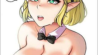 A collection of images with a bunny hentai theme