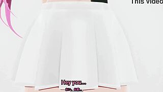 A spoiled anime girl gets controlled by a big black dick
