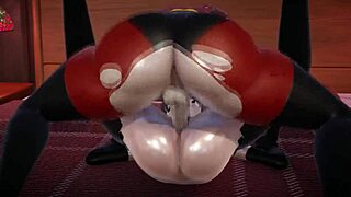 3D porn with double futanari action and creampie fetish