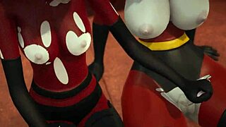 3D porn with double futanari action and creampie fetish