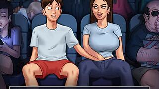 Büyük memeler ve ev yapımı sahnelerle amatör çizgi film videosu