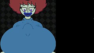 Trixie the clown enjoys a big cock and a titty fuck