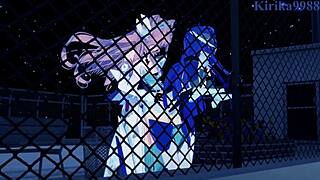 Symphogear's Tsubasa and Kanade in steamy futanari action
