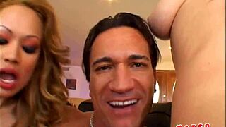 Two blonde sluts in a threesome with anal and ass to mouth action