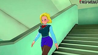 Horny Androids 18 and 21 in erotic 3D adventures