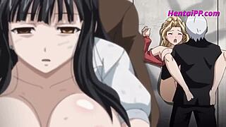 Public bathroom encounter with an anime babe