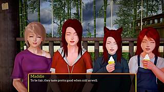 Adult animated video game with erotic elements