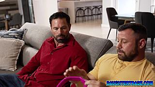 Stepdaughters Jc Wilds and Molly Little in bathroom escapade