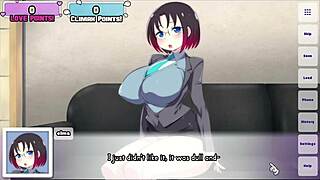 Elma parody hentai game with sexy dragon maid action