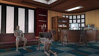 Fallout 4 porn with a cartoon character using anal toys