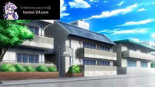 Big tits bouncing while being fucked by a monster cock in an anime