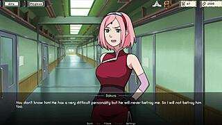 Hinata's perky boobs in Naruto kunoichi trainer anime