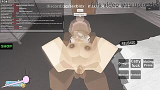 Big black cock penetrates tight ass in Roblox porn