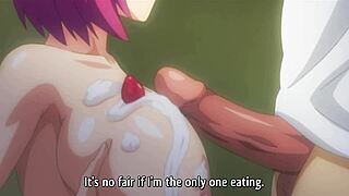 Busty step-sister gets naughty in class in uncensored hentai