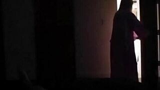 Big natural tits blonde MILF fucks stepson POV