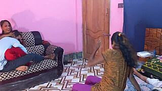 Big black cock and deepthroat action in an orgy