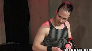 Bondage and discipline with spanking and vibrator play
