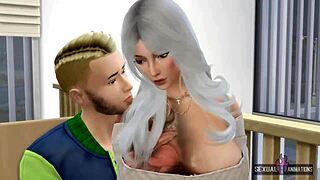 Teacher fingers and licks student in private animated class