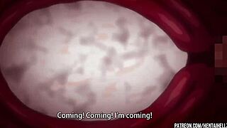 Futa stepsisters get public orgasm in this hentai game