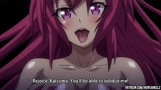 Futa stepsisters get public orgasm in this hentai game