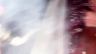 Big cocked step sister gets pissing and tits worshiped in the bathroom
