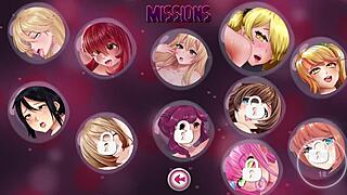 Animated hentai game with secret Waifu number 5