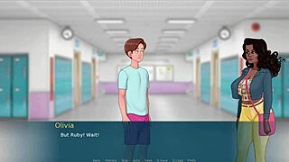 Big dick in action: Lady Dimitrescu parody in a 3D anime game
