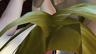 3D animated hentai with an alien and a busty woman