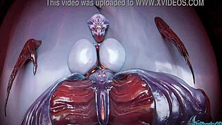 3D animated porn with an otherworldly theme with Dasharky3d doom summoner