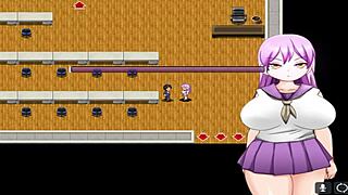 Petite student gets groped and fucked in steamy hentai game