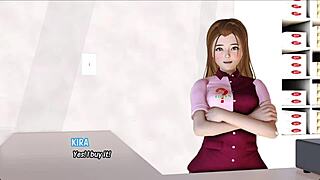 Beautiful nun gets her curvy ass spanked in 3D game