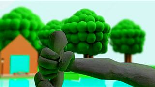 Cartoon porn with animated hand job and masturbation scenes