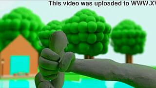 Cartoon porn with animated hand job and masturbation scenes