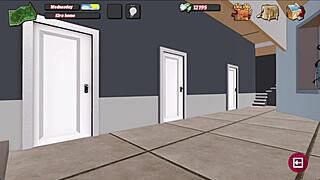 Beautiful nun gets her curvy ass spanked in 3D game