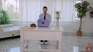 Femdom MILF boss seduces intern in hardcore office sex