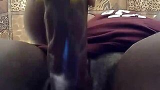 Chocolate-covered cock gets a facial and creampie