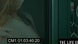 Czech hottie in white stockings masturbates hard on camera