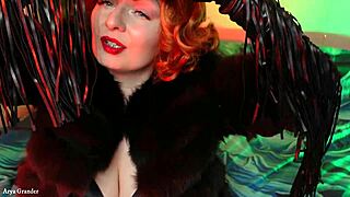 Latex mistress dominates in kinky ASMR gloves fetish video