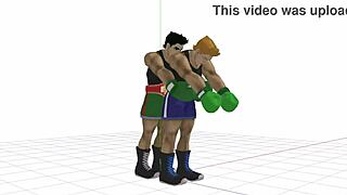 Gay boxer gets punched and fucked in a hardcore scene