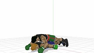 Gay boxer gets punched and fucked in a hardcore scene
